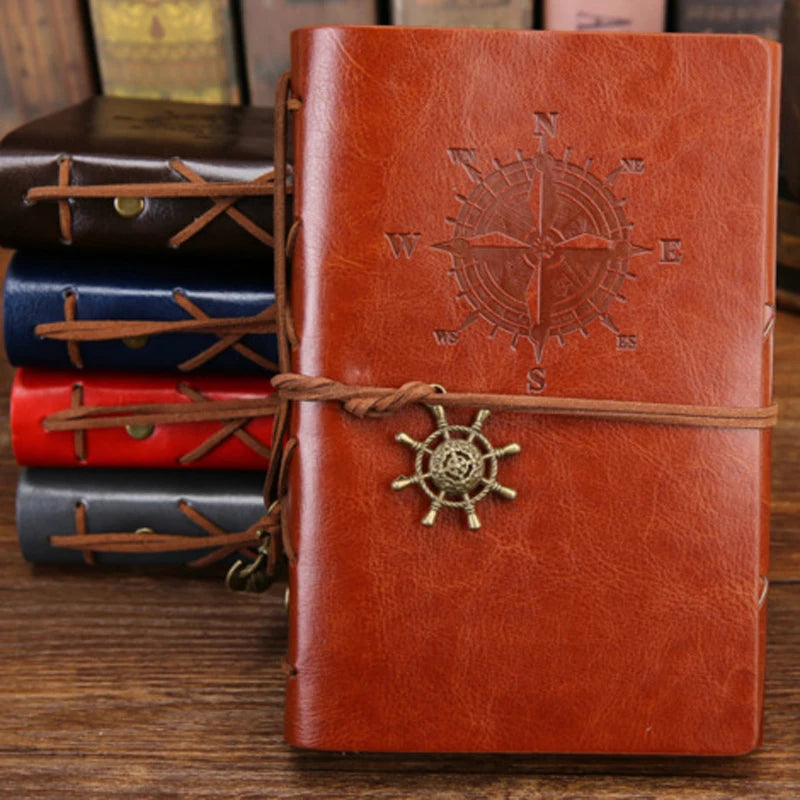 Voyager’s Journal – Retro Loose-Leaf Notebook & Travel Diary