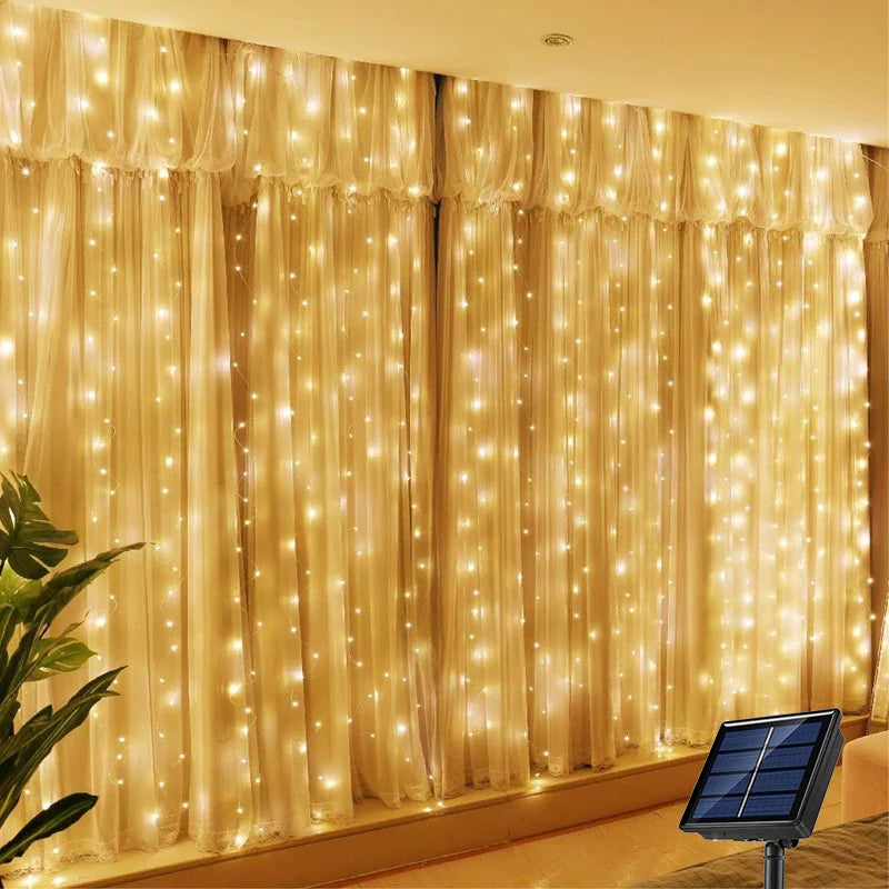 EverRay™ – Outdoor Solar Fairy Curtain Lights