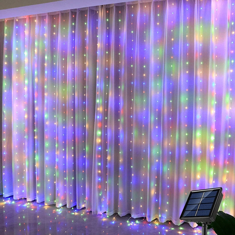 EverRay™ – Outdoor Solar Fairy Curtain Lights