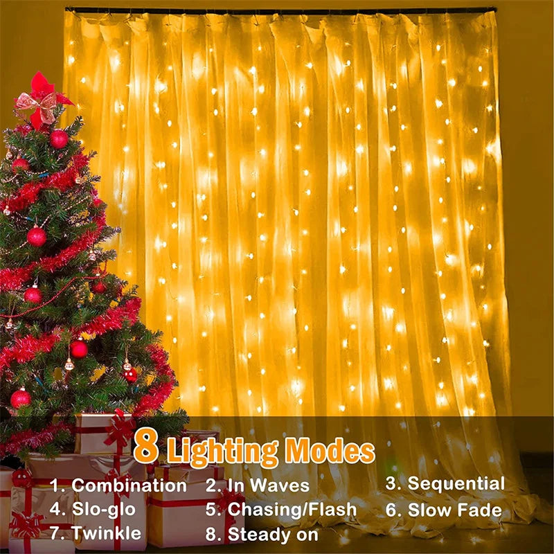 EverRay™ – Outdoor Solar Fairy Curtain Lights