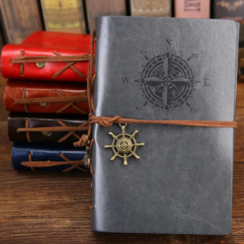 Voyager’s Journal – Retro Loose-Leaf Notebook & Travel Diary