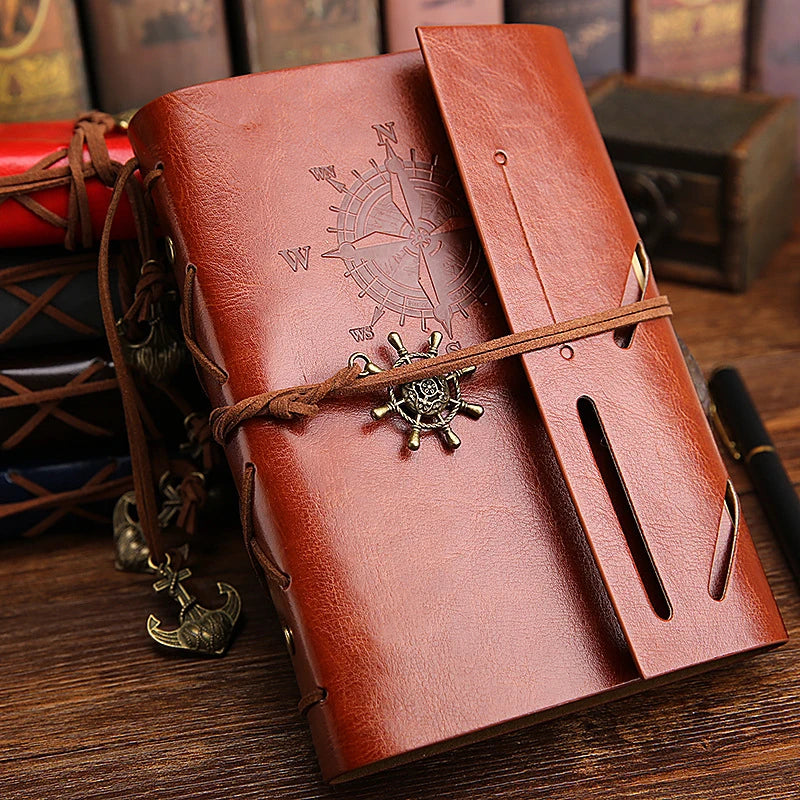 Voyager’s Journal – Retro Loose-Leaf Notebook & Travel Diary