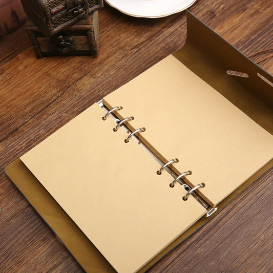 Voyager’s Journal – Retro Loose-Leaf Notebook & Travel Diary