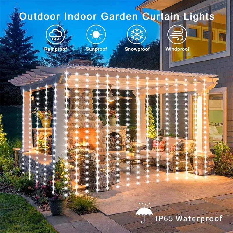 EverRay™ – Outdoor Solar Fairy Curtain Lights