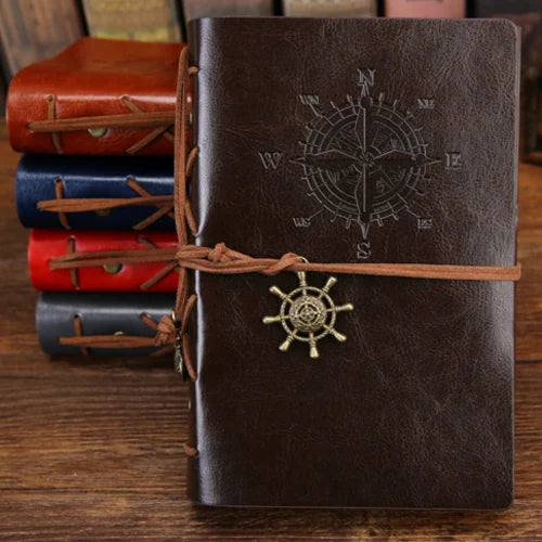 Voyager’s Journal – Retro Loose-Leaf Notebook & Travel Diary