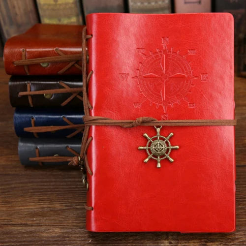 Voyager’s Journal – Retro Loose-Leaf Notebook & Travel Diary