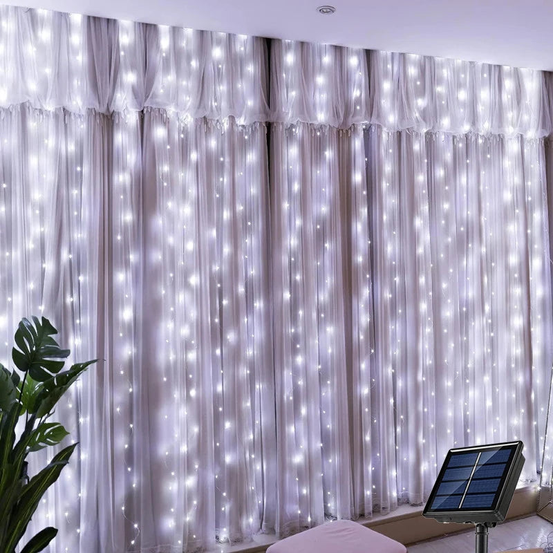 EverRay™ – Outdoor Solar Fairy Curtain Lights